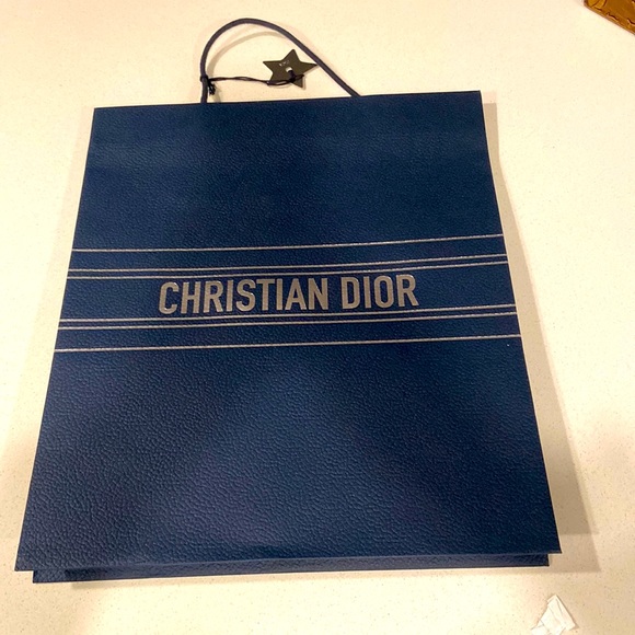 Other Christian Dior Gift Bag Navy Blue Poshmark